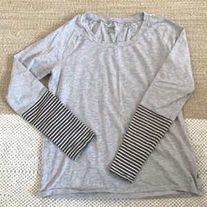 Toad&Co Long Sleeve | Size S | Gray w Stripes